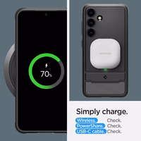 Spigen Rugged Armor dėklas telefonui Samsung Galaxy S24 - matinė juoda