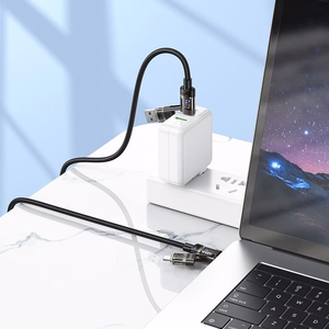 Laidas 4in1 USB A/C į USB C/Lightning Hoco 240W 1,2 m U151 juodas
