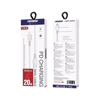 JELLICO laidas KDS-30 USB-C - Lightning PD 20W 1M Baltas