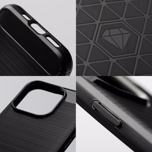 Dėklas iPhone 13 PRO Carbon 2.0 juodas