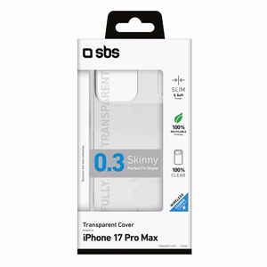 SBS Skinny dėklas skirtas iPhone 17 Pro Max - skaidrus