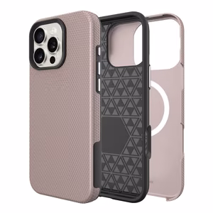Dėklas Perfectionists Triangle Mag Case Apple iPhone 13 Pro rožinio aukso