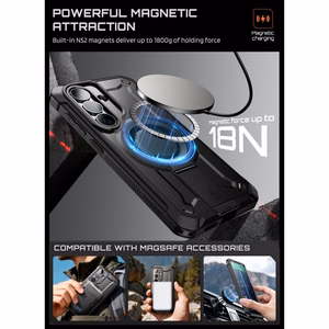 "Supcase Unicorn Beetle Pro Mag MagSafe" 2 komplektų dėklas "Samsung Galaxy S26" - juodas