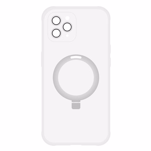 Tel Protect Magiškas MagSafe su stovu dėklas telefonui Iphone 11 Pro – sidabro spalvos
