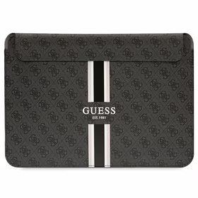 Guess 4G Printed Stripes dėklas 16" nešiojamam kompiuteriui - juodas