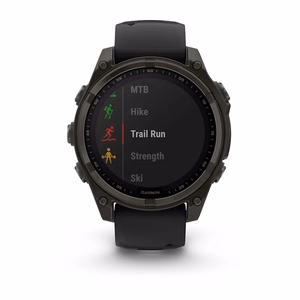 Išmanusis laikrodis Garmin Fenix 8 Sapphire Solar juodas/pilkas