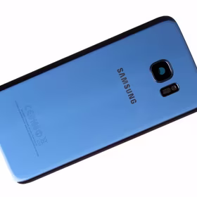 Galinis dangtelis Samsung G935F S7 Edge šviesiai mėlynas (Coral Blue) originalus (used Grade A)