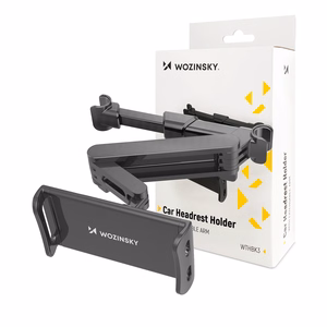 Wozinsky reguliuojamas galvos atramos laikiklis planšetei arba telefonui juodas (WTHBK3)