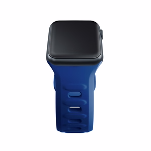 42/44/45/46/49 mm Blue (big) - 3mk Silicone Watch Strap for Apple