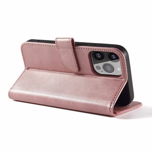 Magnetinis dėklas su atvartu Samsung Galaxy S25 - rožinis
