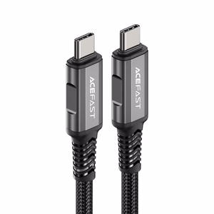 Acefast C1-09 USB-C / USB-C USB4 PD3.1 kabelis 5A 1m - pilkai juodas