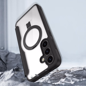 Dux Ducis Skin X Pro dėklas su magnetiniu žiedu / stovu Samsung S24 - juodas