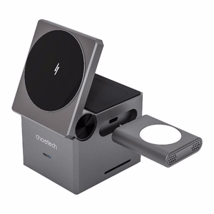 Choetech T632-F 3 viename 15W indukcinis įkroviklis (juodas)