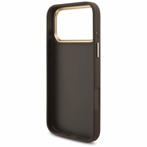 Guess 4G Big 4G Classic Logo Big Strap Metal Buttons dėklas iPhone 17 Pro Max (m) - rudas