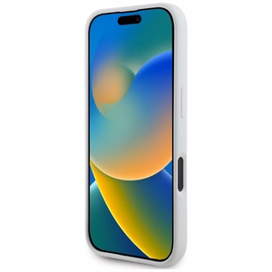 Karl Lagerfeld Silikoninis Double Heads And Circle Magnetinis dėklas telefonui iPhone 16 smėlio spalvos