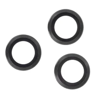 Lęšių stiklų rinkinys iPhone 12 Mini / iPhone 12 / iPhone 11 su juodu rėmeliu (2 vnt.)