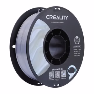 CR-Silk PLA Filamentas Creality (Sidabrinis)