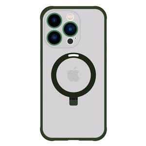 Tel Protect Magical magnetinis MagSafe dėklas su stovu Iphone 15 Pro, žalias