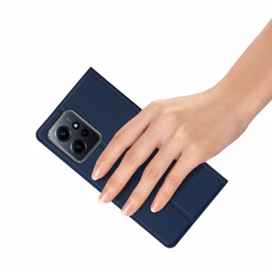 Dux Ducis Skin Pro чехол для Xiaomi Redmi Note 12 флип карточный кошелёк подставка синий
