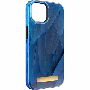 FORCELL F-PROTECT Mirage dėklas telefonui suderinamas su MagSafe IPHONE 15 Pro Max mėlynas paukštis