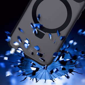 3mk Smoke magnetinis dėklas su stovu iPhone 17 Pro Max telefonui - juodas