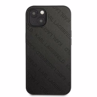 Karl Lagerfeld KLHCP13SPTLK iPhone 13 mini 5,4 "juodas kietas dėklas Perforuotas Allover