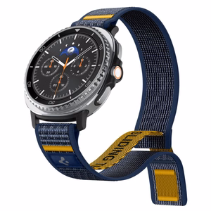 SPIGEN ATHLEX AIR dirželis SAMSUNG GALAXY WATCH 8 / CLASSIC (40 / 44 / 46 MM) ACTIVE tamsiai mėlynas