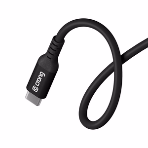 Crong Soft Link USB-C–USB-C laidas, 2 m, 100 W PD, 5 A, juodas