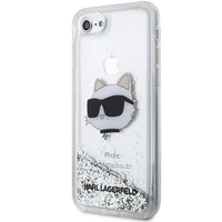 Karl Lagerfeld KLHCI8LNHCCS iPhone 7/8/SE 2020/2022 sidabrinis/sidabrinis kietas dėklas Blizgantis Choupette Galva