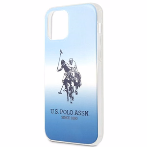 US Polo USHCP12MPCDGBL Gradient Collection dėklas, skirtas iPhone 12 / 12 Pro 6.1", mėlynas