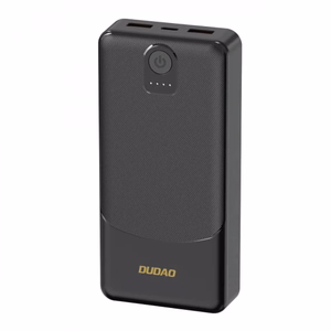 Išorinė baterija Dudao K10Pro juoda 20000mAh (QC3.0)