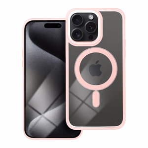 COLOR EDGE MAG COVER dėklas telefonui suderinamas su Magnetiniu IPHONE 15 Pro Max rožinė