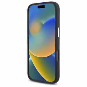 Mercedes silikoninis toninis logotipas Magnetinis dėklas telefonui iPhone 16 Pro - juodas