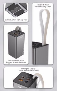 External battery Power Bank Dudao K65+ 65W 30000mAh black