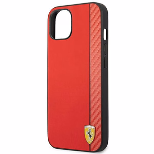 Dėklas telefonui Ferrari FEHCP14MAXRE iPhone 14 Plus 6.7 raudonas oglių pluošto dėklas