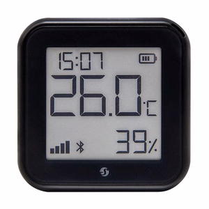Shelly H&T Gen3 temperatūros ir drėgmės jutiklis, WiFi (juodas)