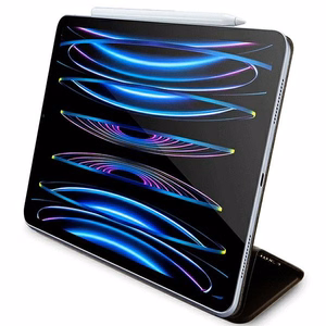 Guess 4G Stripe Allover dėklas iPad Pro 12.9" - rudas