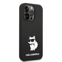 Karl Lagerfeld Silicone Choupette dėklas telefonui iPhone 14 Pro Max - juodas