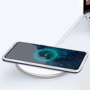 Прозрачный чехол 3in1 для Samsung Galaxy S21+ 5G (S21 Plus 5G) гелевый с рамкой синий