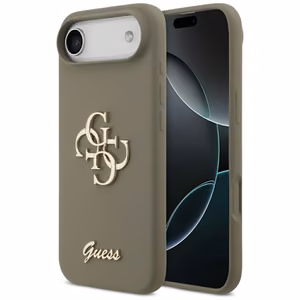 Guess Silicone Big 4G Script чехол iPhone Air коричневый