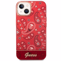 Guess GUHCP14MHGBNHR iPhone 14 Plus 6.7 "raudonas/raudonas kietas dėklas Bandana Paisley