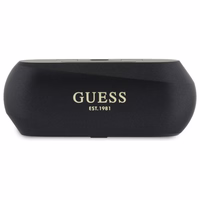 Guess pailgintas metalinis spausdintas logotipas Bluetooth TWS ausinės + įkrovimo stotelė - juodos