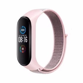 Nailoninis dirželis XIAOMI Mi Band 5 / 6 / 7 rožinis (07)