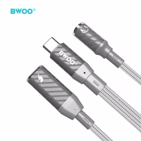 BWOO 2 in 1 Adapteris Lightning / Type C to 3.5MM Jack BZ67