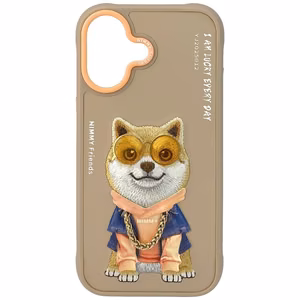 Nimmy Glasses Cool nag dėklas telefonui iPhone 17 - smėlio spalvos