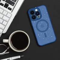 Tel Protect Magnetinis Splash Matinis dėklas telefonui iPhone 15 Pro tamsiai mėlynas