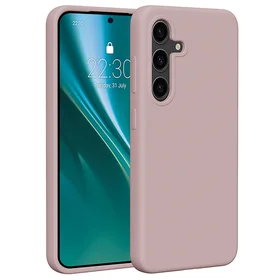 Etteri silikoninis dėklas telefonui Samsung Galaxy S24 šviesiai rožinis