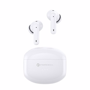 FORCELL F-AUDIO Clear Sound belaidės ausinės Bluetooth TWS baltos