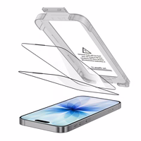 Tech-Protect Quick Set+ 2-jų rinkinys grūdintas stiklas iPhone 17 - juodas