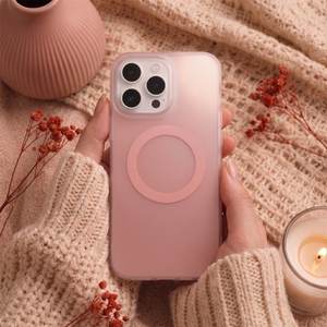 Tecto Shield Mistiq Mag dėklas, skirtas iPhone 15 Pro Max 6,7", rožinis